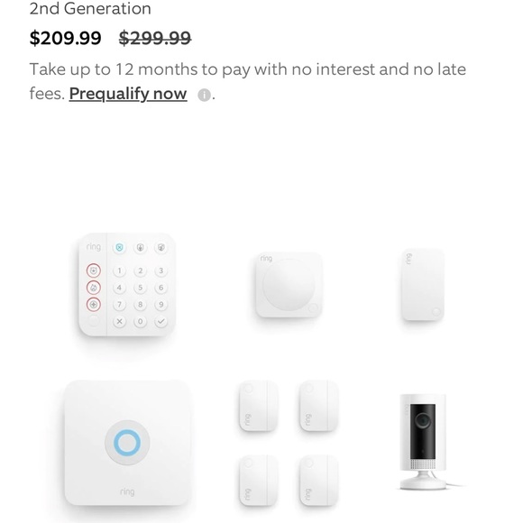 Indoor ring security camera set 8 piece unused - Picture 2 of 2